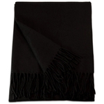 Black Acrylic Throw Blanket