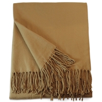 Camel Tan Acrylic Throw Blanket