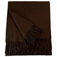 Brown Acrylic Throw Blanket