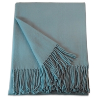 Blue Acrylic Throw Blanket