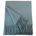 Blue Acrylic Throw Blanket