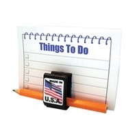 Magnetic clip, with custom decal, holds pencils and pens.... from ASI 57853...