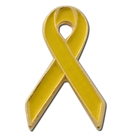 Yellow ribbon awareness lapel pin. Blank.... from ASI 96235 Wehr Industries Inc