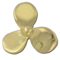 Three blade cupped propeller lapel pin. Blank.... from ASI 96235 Wehr...