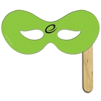 Digital Print Superhero Mask on a Stick