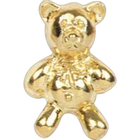 Stock cast teddy bear shape lapel pin with butterfly clutch. Blank.... from...