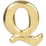 Q Shaped Lapel Pin