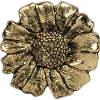 Stock cast flower shape lapel pin with butterfly clutch. Blank.... from ASI...