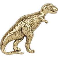 Stock cast tyrannosaurus rex shape lapel pin with butterfly clutch. Blank.......