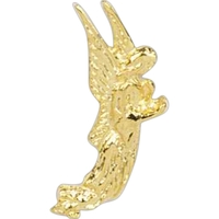 Stock cast floating angel with head bowed lapel pin with butterfly... from...