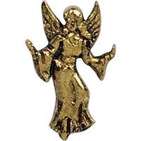 Stock cast floating angel with arms and wings spread lapel pin.... from ASI...