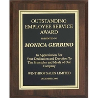 Cherry Finished Plaque