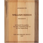 Pure Red Alder and Walnut Plaque