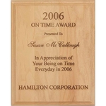 Pure Red Alder Plaque