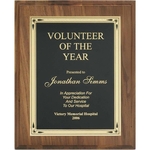 Solid Walnut Faced Plaque