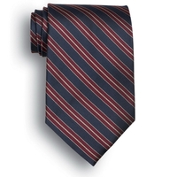 Navy, maroon and gold stripe men's tie.... from ASI 98085 Wolfmark