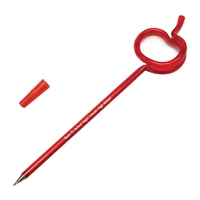 Apple shaped novelty ballpoint pen; black ink... from ASI 52710 Lincoln Line
