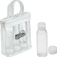 Travel bottle set with three 3 oz. pop-top bottles.... from ASI 36730 Ariel...