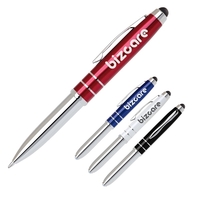 3 in 1 stylish cap-off soft touch stylus and ballpoint pen... from ASI 40544...