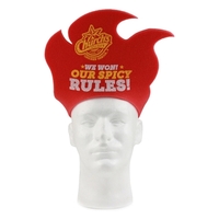 Foam flame pop-up visor. One size fits most.... from ASI 54886 Foamworx /...