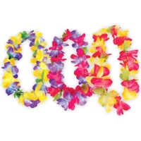 36" pastel colored silk flower leis. Blank.... from ASI 98360 WOWLine / WOWLine®