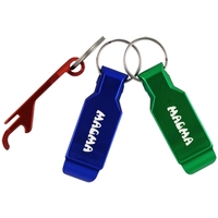 Aluminum Multi-Purpose Bottle Opener Keyring