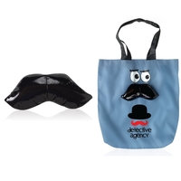 Full size tote bag in gray and folds into a shiny... from ASI 78825 ZZ...