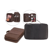 Cosmetic case made of bonded leather w/ a croc combination.... from ASI 57702...