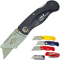 Locking folding utility knife with 5 extra blades.... from ASI 37455 Atteff...
