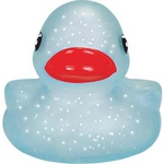 Rubber Transparent Mom Duck w/Glitter Inside