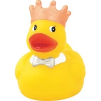 Squeaky yellow rubber royal king/queen duck.... from ASI 57705 Goodview...