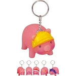 Rubber Piggy Key Chain