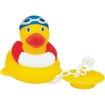 Rubber Poolpal Duck w/Bath Tub Plug