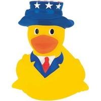 Mini yellow rubber patriotic duck.... from ASI 57705 Goodview Industries Co...