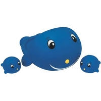 Rubber Whale Family (One Large/Two Small)