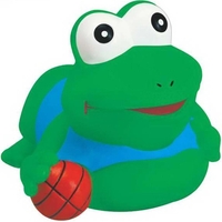 Floatable rubber basketball frog squeaking toy.... from ASI 57705 Goodview...