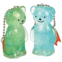 Translucent Gel Bear Key Chain