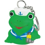 Rubber Sailor Frog Key Chain
