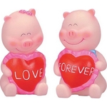 Rubber "Love Forever" Pair of Piggies