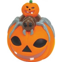 Orange rubber pumpkin squeaking toy.... from ASI 57705 Goodview Industries Co...