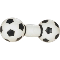 Rubber Soccer Ball Dumbbell Dog Toy