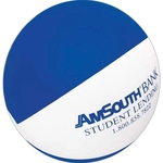 16" Inflatable Alternating Blue and White Beach Ball
