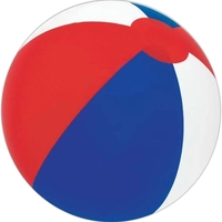 16" Inflatable Alternating Red/White & Blue Beach Ball