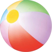 16" Inflatable Rainbow Shaded Beach Ball