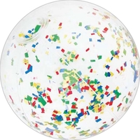 Inflatable beach ball with colorful moving confetti inside.... from ASI 57705...
