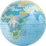 16" Inflatable Solid Color Globeball