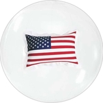 Transparent Beach Ball w/ U.S. Flag Insert