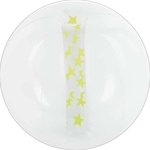 Transparent Beach Ball w/ Glow in the Dark Tube Insert