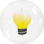 16" Inflatable Transparent Beach Ball with Bulb Insert