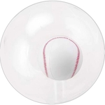 16" Inflatable Transparent Beach Ball with Baseball Insert
